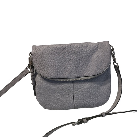 Vince Camuto Handbags - Vince camuto pebbled leather gray blue crossbody with adjustable straps cute